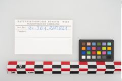 Etikett zu Eisenkonvolut (NHMW-PRAE-094301)